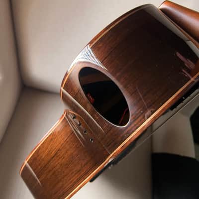 Paul McGill Super Ace Nylon Classical Cutaway Brazilian Rosewood BAM Case image 9