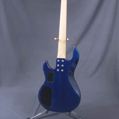 G&L L-2500 transparent blue over buckeye burl/ Namm 2018 one off image 3