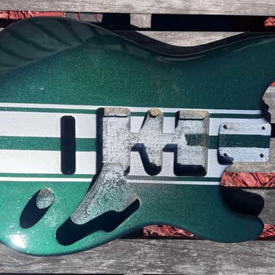 JVG ST BODY RELIC  GREEN EMERALD DEEP pearl     STRIPES -Z/28    ALDER     JVGuitars Reborn Old 2024 image 10