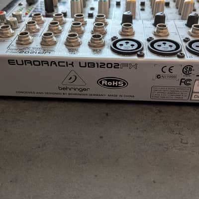 Behringer Eurorack UB1202FX 12-Input 2-Bus Mic / Line Mixer 2000s - Silver image 4