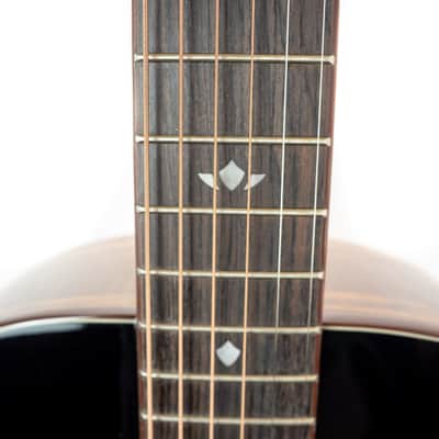Washburn BTS9CH Bella Tono Novo S9 Studio Body Acoustic Guitar, Gloss Charcoal Burst image 5
