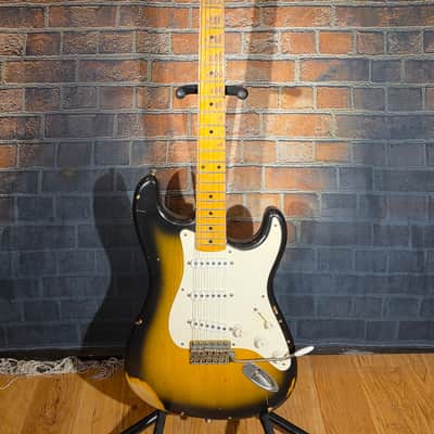 Nash S-57 2-Color Sunburst w/ OHSC, Lollar Pickups & Boat Neck image 2