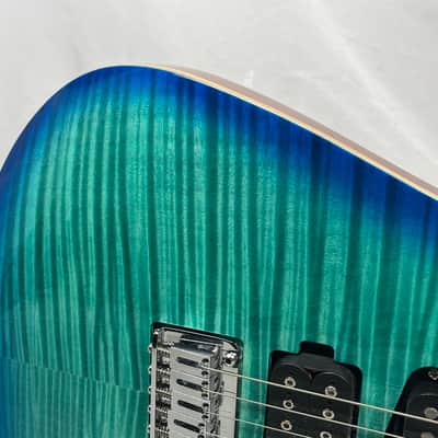 Charvel Dinky DK24 HSH 2PT Doublecut Electric Guitar with Case - Caribbean Burst image 4