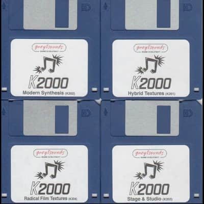 Greytsounds Kurzweil K2000 synth patches - 4 Floppy Disk Set - Ready to load into your K2000