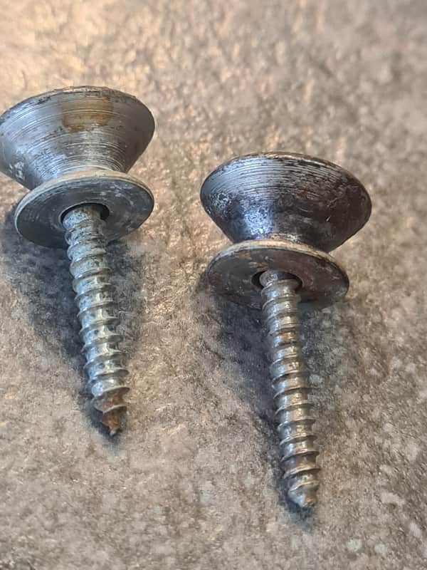Original vintage Fender Precision bass strap pins 1962 image 1