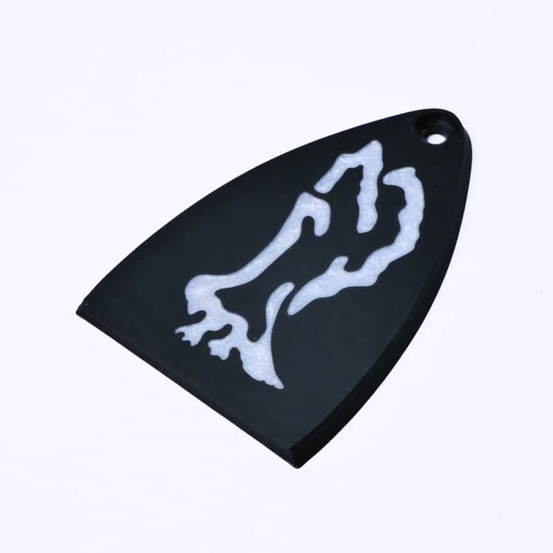 Custom PRS SE Truss Rod Cover – Mica & Resin Bird of Prey Inlay image 1