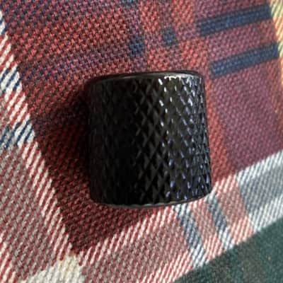 One Black Squier Telecaster Guitar Volume Tone Knob~ Flat Top Tele, Push-On image 2