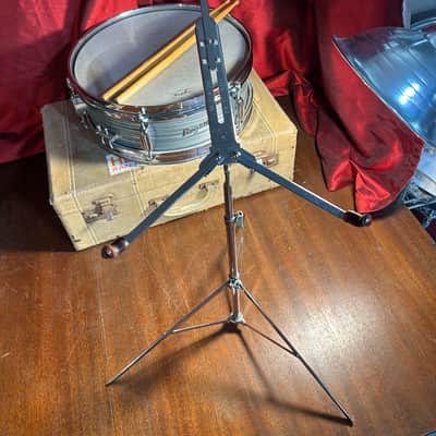 Rogers Luxor Snare Drum 1962-63 - Sky-Blue Ripple Pearl (Complete Kit) Mint! image 2