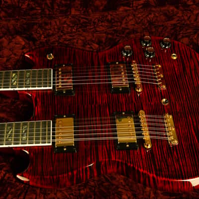 Gibson EDS-1275 Supreme Ultra Flamed Maple Double Neck SG Electric Guitar image 8