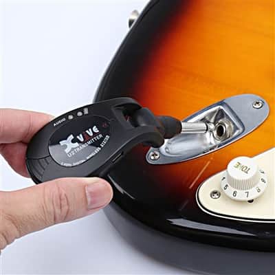 Xvive U2 Rechargeable Compact Digital Wireless Guitar System Black image 5