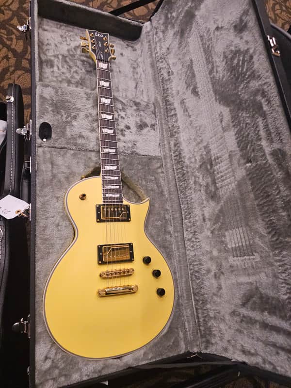 ESP LTD EC-1000T 2024 - Vintage Gold (Aged White) image 1