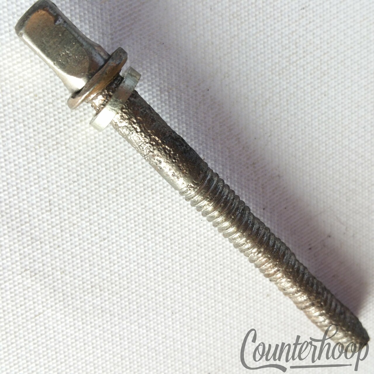 Ludwig/Leedy 2 1/16"Tension T-Rod Snare/Tom Drum Nickel Plating Vintage 40s-50s — main photograph