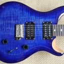 PRS SE Custom 24 Electric Guitar, Faded Blue Burst, Maple Cap/Neck, Mahogany, Gig Bag