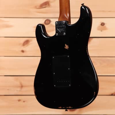 Fender Custom Shop Limited Roasted 1960 Dual Mag Stratocaster - Aged Black-CZ567439 image 8