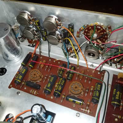Dynaco PAS-2 Gold stereo tube hifi preamp PAS2 Dynakit 1960s - gold and brown image 13