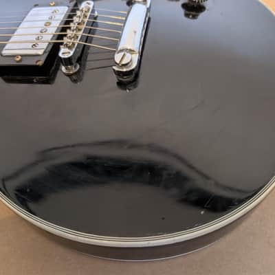 1970/80s Hondo II Single Cut LP Electric Guitar Black image 4