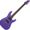 Schecter C-6 Deluxe 6-String RH Electric Guitar-Satin Purple, 429