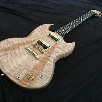 the Slick-60 BD/SG Supreme Guitar By Black Diamond 25-yrs Hand Crafting guitars In America w/Quilted Maple Top & case image 8