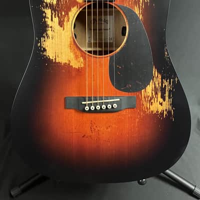 Martin D Jr. E StreetLegend Dreadnought Junior Acoustic-Electric Guitar Sunburst w/ Case image 2