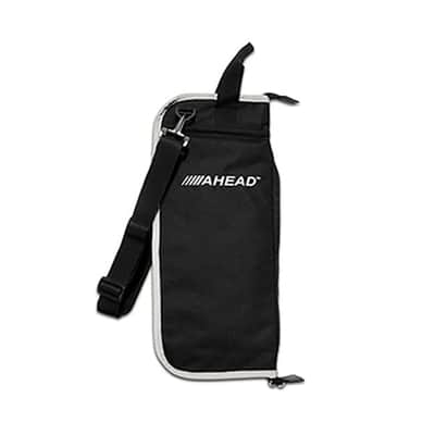 Ahead Deluxe Stick Case, Black w/Gray Trim & Plush Interior image 2