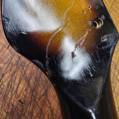 Vintage RARE 1962 Zenon Japan Electric Rosewood Guitar Neck Luthier Parts image 8