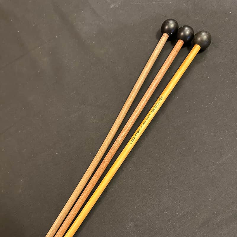 Mike Balter 10AB Unwound Series 7/8" Hard Phenolic Mallets, Birch, 3 Mallets - MINT Bild 1
