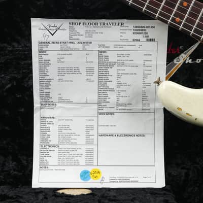 Fender Custom Shop 1960 Stratocaster Olympic White over 3 Color Sunburst Heavy Relic 2022 Bild 13