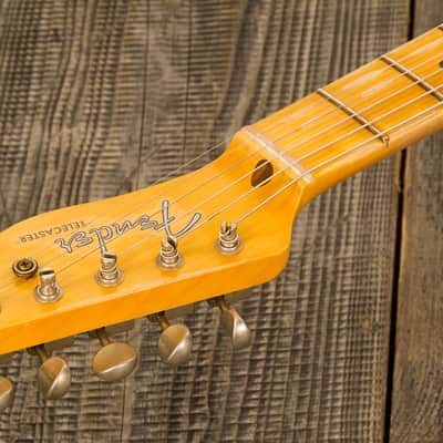 Fender CUSTOM SHOP TELE 1955 LTD 2S HT MN #CZ560649 - RELIC WIDE FADE 2-COLOR SUNBURST 1955 image 10