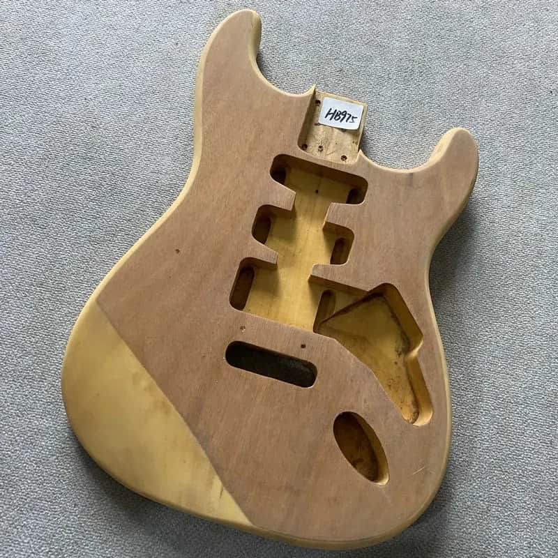 Solid Basswood Guitar Stratocaster Strat Style Body DIY Project image 1
