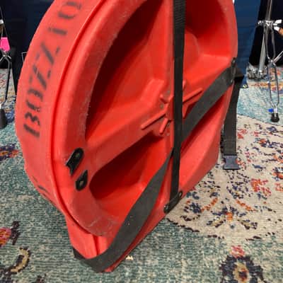 Terry Bozzio's Protector 22" Professional Touring Cymbal Case 1980's  - Orange image 13