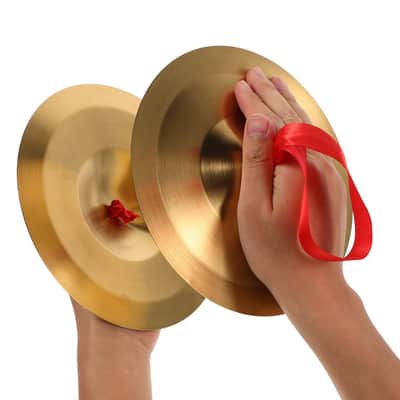 Alloy Cymbals Set Mini Marching Hand Cymbals for Drums Versatile Symbols Instrument for School Bands Professional Orchestras,19cm image 4