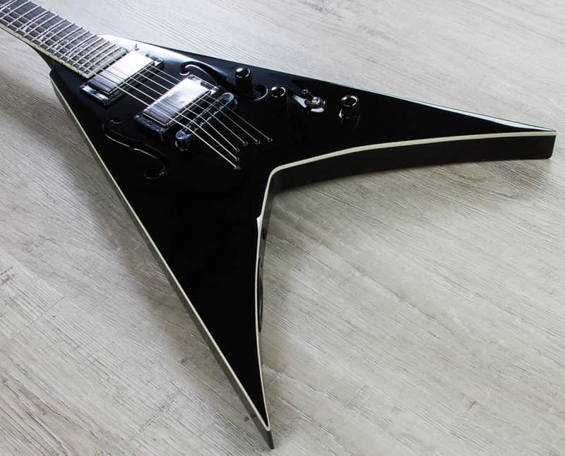 Dean STRADIVMNT-CBK Dave Mustaine Signature V w/ Case Classic Black image 1