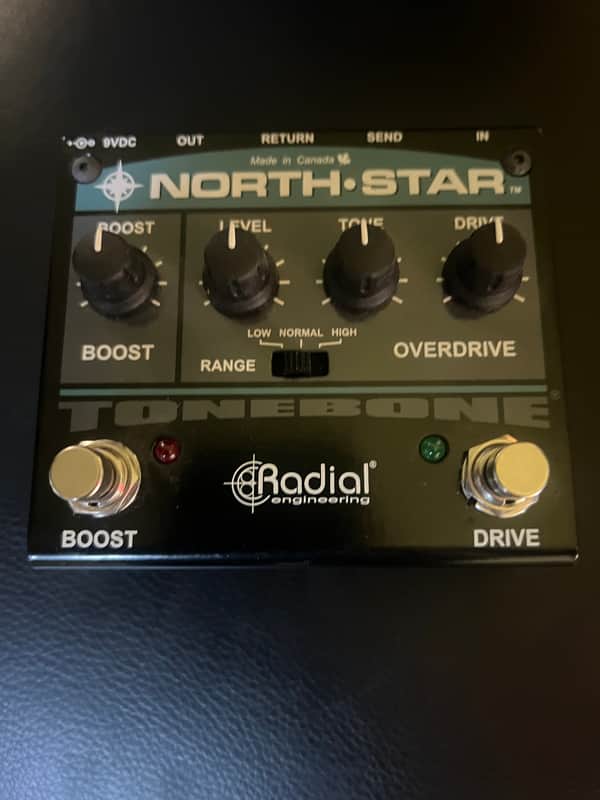 Radial ToneBone North-Star Overdrive/Power Booster 2010s - Black/Teal image 1