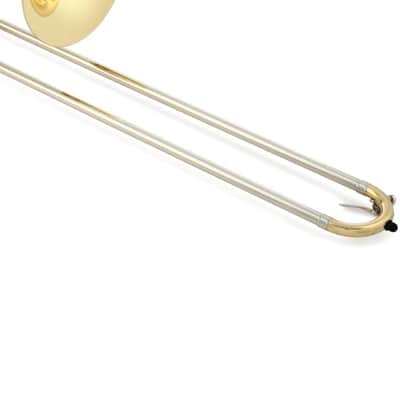 Blessing Bb Trombone .500Bore Clear Yellow Lacquer Outfit with Case Mouth Piece Cleaning Rod Blessing Cleaning Towel image 5
