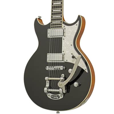 Aria 212 MK2 Pro II Bowery Chambered Construction Electric Guitar,212-MK2-BK image 5