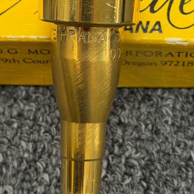 Monette Prana B14S6 Medium Deep Cup 24k Gold Plated Trumpet Mouthpiece image 3