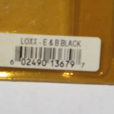 New Old Stock (in original package) LOXX 13679 Strap Lock System for Electric Guitar/Bass (Black) E & B Black (STANDARD) - from late 2010s to early 2020s - metal, stainless steel with black finish (the tool is stainless steel, silver) image 3