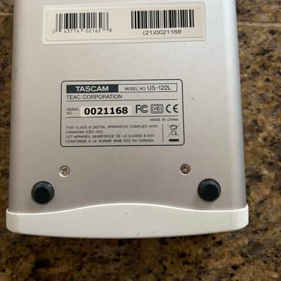 TASCAM US-122L USB Audio Interface 2010s - Silver image 3