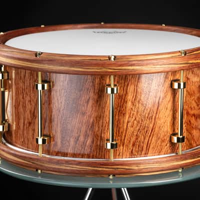 Seven Six Drum Company 7x14 Bubinga Art #3 Custom Snare Drum image 3