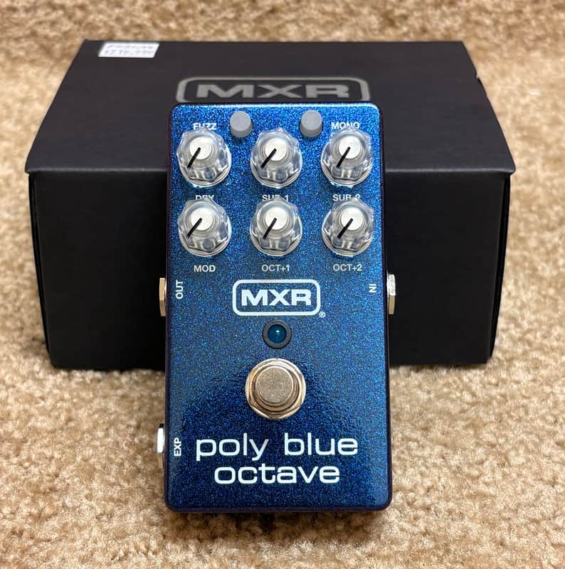 MXR M306 Poly Blue Octave Pedal Blue W/Adapter | Reverb