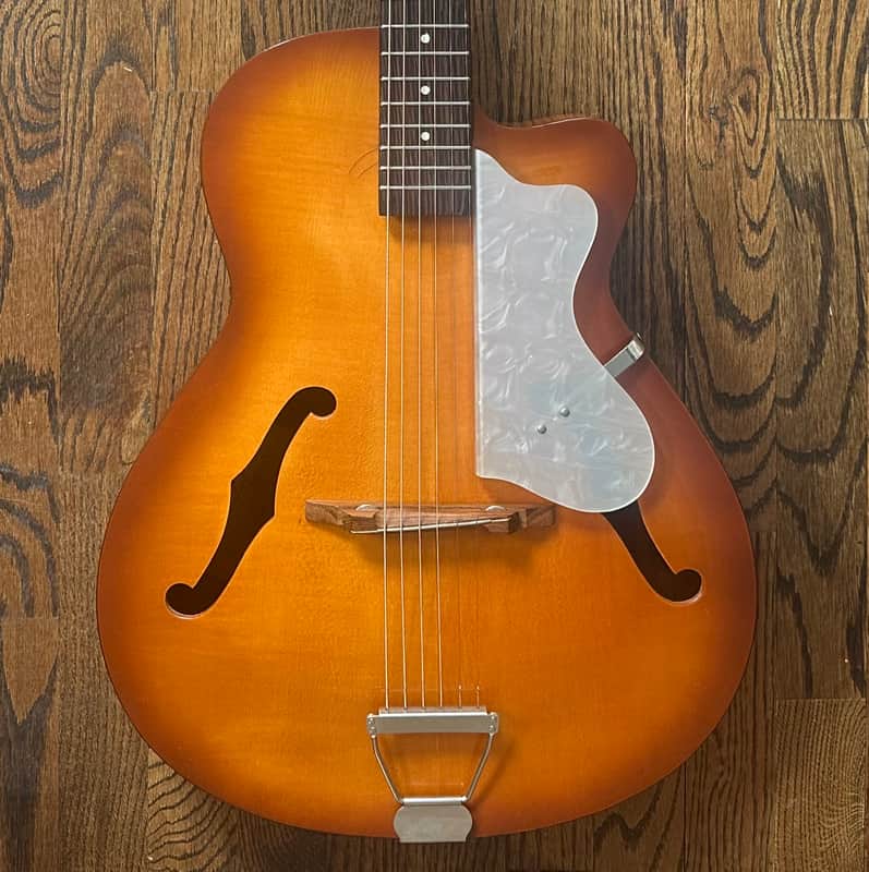 1963 Eko Model 100 Archtop Acoustic w/ Hardcase image 1