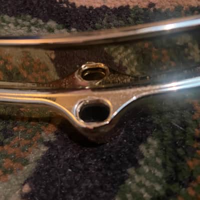 Fly By Night? Brass Die Cast Hoop 14” - 8 Lug - Batter Side (Top) - Brass - Drumhead included image 4