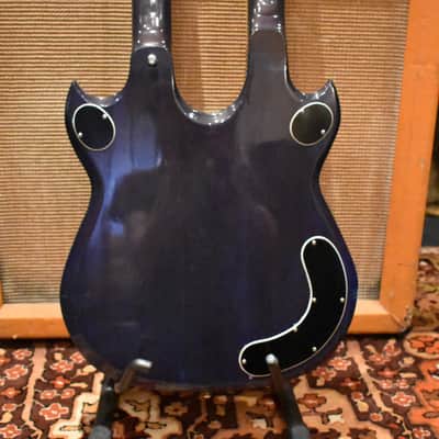 Vintage 1970s Baro Double Neck 4/6 String Guitar Bass Custom Luthier Instrument Gibson Style image 10