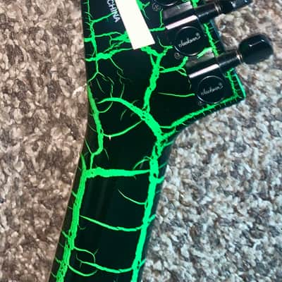 Jackson X Series Soloist SLX DX green crackle electric guitar image 8