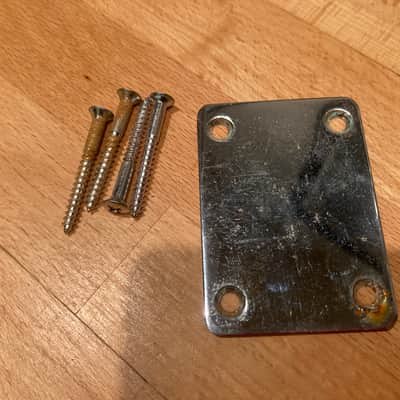1960s 70s Vintage Futurama Sophomore Guitar Neckplate + Screws Japan Guyatone image 2