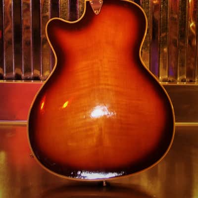 DEFIL MAMBO Bass 1968 Vintage Acoustic Electric like Hofner. By the Artist El Daga. One of a kind. image 20