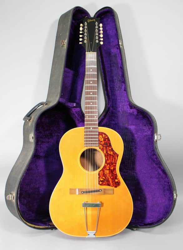 1966 Gibson B-25N-12N Small Body 12-String Acoustic Natural Finish w/HSC image 1