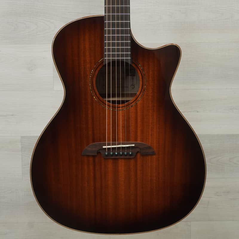 Used Alvarez AG66CESHB Deluxe Solid Top Acoustic Guitar Tobacco Sunburst image 1