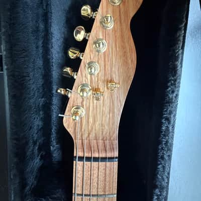 Custom Telecaster - Canary/Swamp Ash, Nitro, Gold and Lindy Fralin P-92s image 5