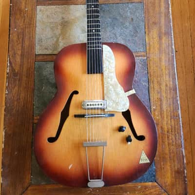 Voss vintage archtop made in Germany Hofner-style hollowbody image 3